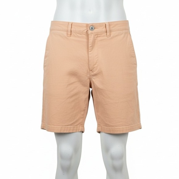 Bonobos Other - BONOBOS Mens Peach Chino Shorts 7 Inch Inseam Flat Front Casual Size 35‎